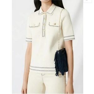 Maje Polo style blouse size S